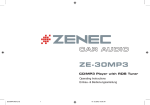 ZENEC ZE-30MP3 Operating instructions