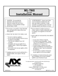 American Dryer Corp. ML-78II Installation manual