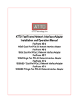 ATTO NT12 Operation Specifications
