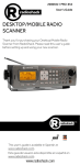 Radio Shack Desktop Radio Scanner User`s guide
