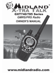 Midland X-Tra Talk GXT785 Series Owner`s manual