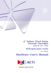 ACTi ACM-3310 User`s manual