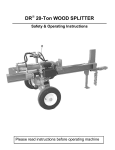 Country Home Products 6-TON Operating instructions