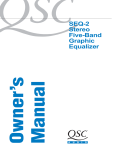 QSC PL-3.4 Owner`s manual