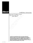 Dacor Epicure 0B36 Specifications