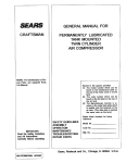 Craftsman Air Compressor Specifications