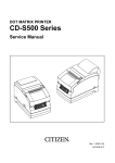 Citizen CD-S500S Service manual