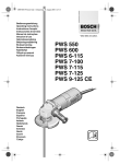 Bosch 7-115 Operating instructions