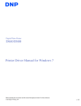 DS40/DS80 Printer Driver Manual for Windows 7