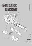 Black & Decker GKC1817 Instruction manual