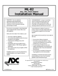 ADC ML-78 Installation manual