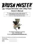 Brush Master CH2 Owner`s manual