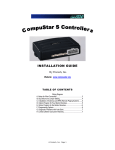 CompuSTAR 1WAMR-762 Installation guide