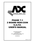 American Dryer Corp. AD-670 User`s manual