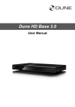 DUNE HD Base 3.0 User manual