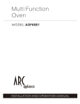 ARC Appliances AOF6SE1 Owner`s manual