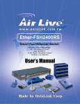 Air Live Ether-FSH2402GT User`s manual