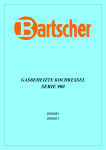 Bartscher PM8-9IE Instruction manual