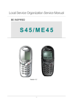 Siemens ME45 Service manual