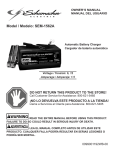 Schumacher Electric SE-1562A Owner`s manual