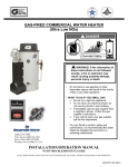 American Water Heater Ultra Low nox 100 series Troubleshooting guide
