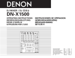Denon DN-X1500S - DJ Mixer Operating instructions