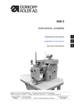 Duerkopp Adler 506-3 Operating instructions