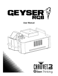 Chauvet Geyser User manual