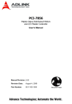 ADLINK Technology PCI-6208 User`s manual