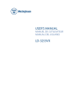 Westinghouse LD3255VX User`s manual
