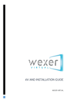 Wexer Virtual Installation guide