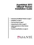 Asante 2072 Installation guide