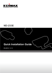 Edimax ND-233E Installation guide