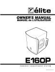 YORKVILLE ES700P - SERVICE Owner`s manual
