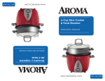 Aroma ARC-733-1G Instruction manual