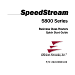 Efficient Networks 5800 Series Specifications