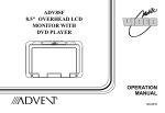 Advent ADV8SF Specifications