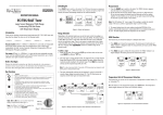 EUTECH INSTRUMENTS HIGHLOW TDS TESTER Instruction manual