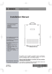 Bosch BC3200RA5 Installation manual