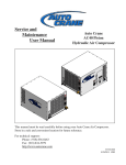 Auto Crane AC40 Piston User manual