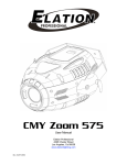 Elation CMY Zoom 250 User manual