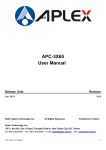 Aplex APC-3X65 User manual