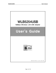 Zio WLB5254USB User manual