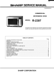 Sharp R-2397 Service manual