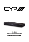 CYP EL-5500 Specifications