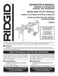 RIDGID AC9944 Operator`s manual