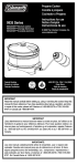 Coleman 9935 Instruction manual