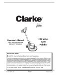 Clarke ALTO C2K Series Operator`s manual