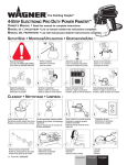 WAGNER 4-STEP ELECTRONIC PRO DUTY POWER PAINTER Owner`s manual