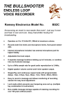 Ramsey Electronics BS2C Instruction manual